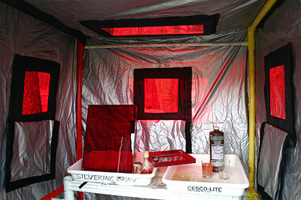 Darktent interior