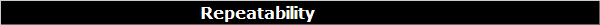                                        Repeatability